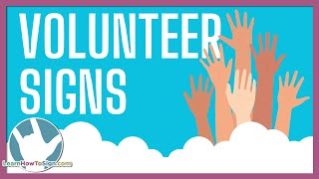 ASL Signs for Community Helpers | Volunteer Signs