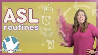 Daily Routine Signs in ASL: Time, Eating, Sleeping, Morning (Part 1)