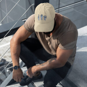 USA ASL Distressed Dad Hat